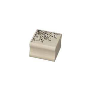 クラシックCorner Spider Cob Web Design ラバースタンプ