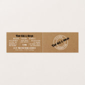 クラシックCountry Pubロゴ、Pub/Brewery、詳細 名刺 (外部フラット)