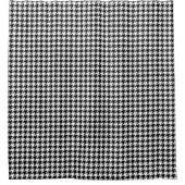 クラシックDogstooth千鳥格子のパターンの確認デザイン シャワーカーテン (正面)