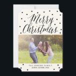 クラシックDots Christmas Holidayフォトカード シーズンカード<br><div class="desc">ベリ祝ーモダン・ベリスタイリッシュー・スウィートからのシーズンとホリデーカード。</div>