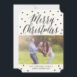 クラシックDots Christmas Holidayフォトカード シーズンカード<br><div class="desc">ベリ祝ーモダン・ベリスタイリッシュー・スウィートからのシーズンとホリデーカード。</div>