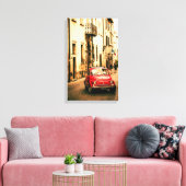 クラシックFiat 500 in Italy Canvas キャンバスプリント (インサイチュ (リビング))