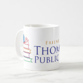 クラシックFriends of Thomaston Public Library Mug コーヒーマグカップ (正面左)