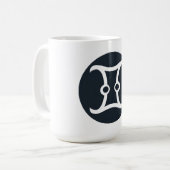 クラシックGemini記号 コーヒーマグカップ (正面左)