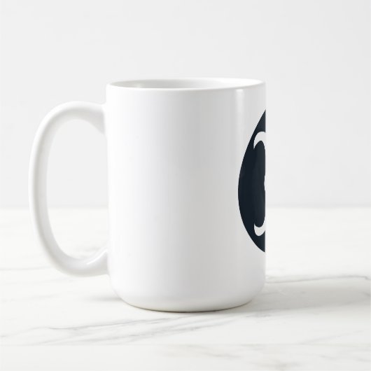 クラシックGemini記号 コーヒーマグカップ (左)