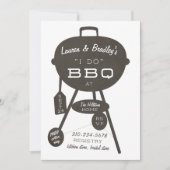 クラシックGrill I Do BBQ婚約パーティ 招待状 (正面)