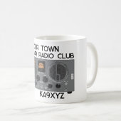 クラシックHallicrafters S 20Rラジオ受信機 コーヒーマグカップ (正面右)