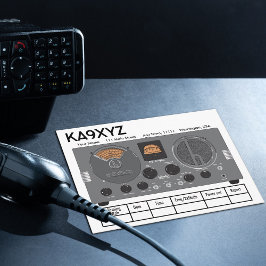 クラシックHallicrafters S 20Rラジオ受信機QSL ポストカード