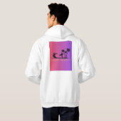 「クラシックHooded Sweatshirt：タイムレス心地よい」 パーカ (裏面フル)