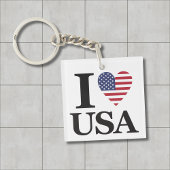 クラシックI USA❤️文Keychain キーホルダー
