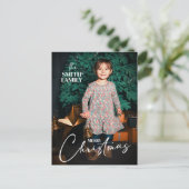 クラシックJoy Merry Christmas Holiday Kids写真 ポストカード (スタンド正面)