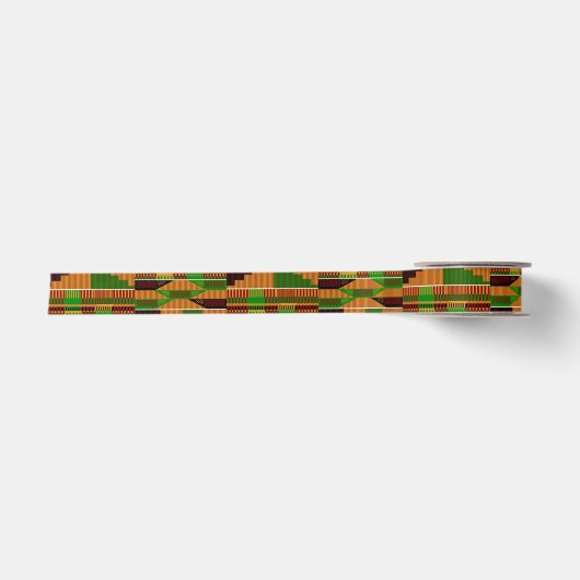 クラシックKente 1.5インチ サテンリボン (正面)