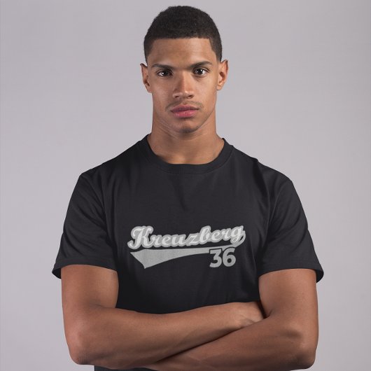 クラシックKreuzberg 36ベルリンキエズロゴオルドスクール Tシャツ