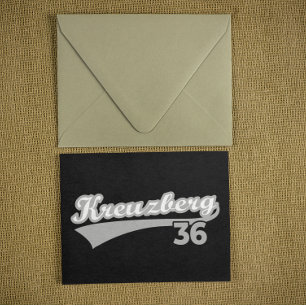 クラシックKreuzberg 36 Berlin City Logo Oldschool ポストカード