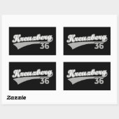 クラシックKreuzberg 36 Berlin City Logo Oldschool 長方形シール (シート)