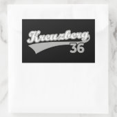 クラシックKreuzberg 36 Berlin City Logo Oldschool 長方形シール (バッグ)