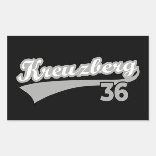 クラシックKreuzberg 36 Berlin City Logo Oldschool 長方形シール