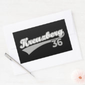 クラシックKreuzberg 36 Berlin City Logo Oldschool 長方形シール (封筒)