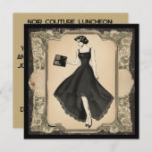 クラシックLBDカード：すべてのノートでタイムレスなエレガンス 招待状 (正面/裏面)