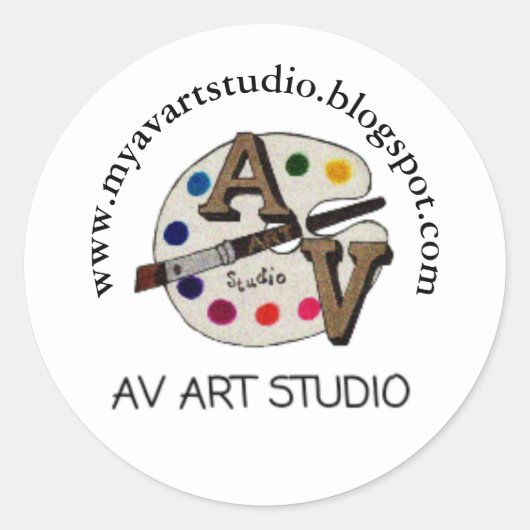 クラシックlearning67によってクレーターされたラウンドステッカー ラウンドシール (正面)