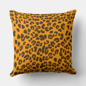 クラシックLeopard Print - Tan Brown Animal Pattern クッション (裏面)