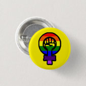 クラシックLGBTの男女同権主義の印ボタン 缶バッジ (正面&裏面)
