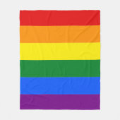 クラシックLGBTQプライド フリースブランケット (正面)