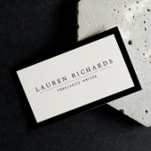 クラシックLuxe BlackとSocial Mediaとのアイボリー 名刺