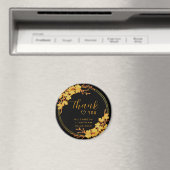 クラシックLuxury Black & 結婚金ゴールド マグネット (インサイチュ (食洗機))