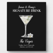 クラシックMartini ・ PERSONALIZE this Signature Drink フォトプラーク (正面)
