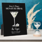 クラシックMartini ・ PERSONALIZE this Signature Drink フォトプラーク (側面)