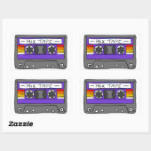 クラシックMixテープステッカー 長方形シール (シート)