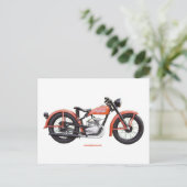 クラシックMotorbike 125 HD_Texturized ポストカード (スタンド正面)
