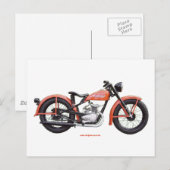 クラシックMotorbike 125 HD_Texturized ポストカード (正面/裏面)
