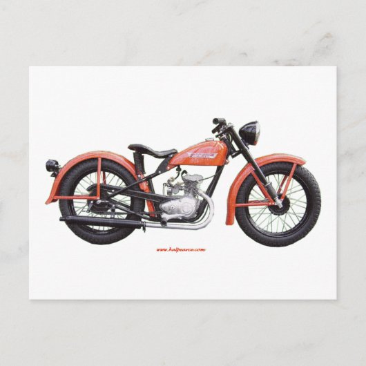 クラシックMotorbike 125 HD_Texturized ポストカード (正面)