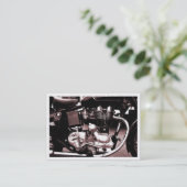 クラシックMotorbike Engine、ミニフォトカード 名刺 (スタンド正面)