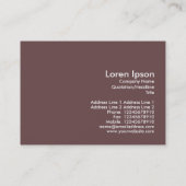 クラシックMotorbike Engine、ミニフォトカード 名刺 (裏面)