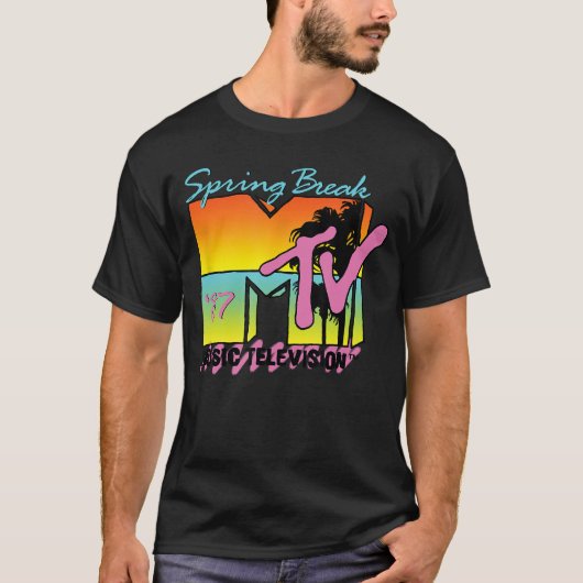 クラシックMTVロゴ春休み87 Tシャツ (正面)