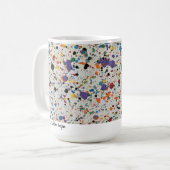 クラシックMUG – オン白紙吹雪 コーヒーマグカップ (正面左)