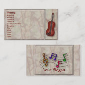 クラシックMusicプロファイルカード 名刺 (正面/裏面)
