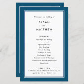 クラシックNavy縁ど Blue、紙プログラム (正面/裏面)