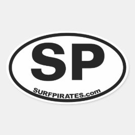 クラシックOBXスタイルのSPサーフパイレーツシール 楕円形シール
