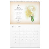 クラシックOZ POETRY CALENDAR – 月を選択！ カレンダー (2月 2027)