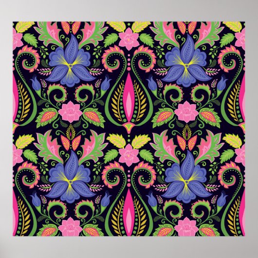 クラシックPansy:ヴィンテージフローラ ポスター (正面)