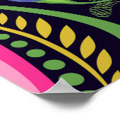 クラシックPansy:ヴィンテージフローラ ポスター (角)