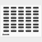 クラシックPattern -Black and White – 日付を保存 スクエアシール (シート)