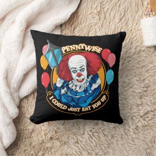 クラシックPennywise – 私はちょうど上に食べ行ける クッション