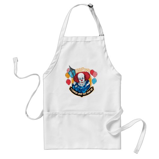 クラシックPennywise – 私はちょうど上に食べ行ける スタンダードエプロン (正面)