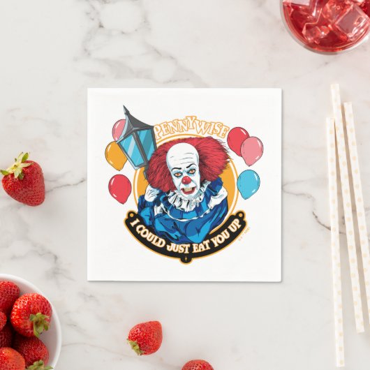 クラシックPennywise – 私はちょうど上に食べ行ける スタンダードカクテルナプキン (インサイチュ)