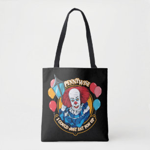 クラシックPennywise – 私はちょうど上に食べ行ける トートバッグ